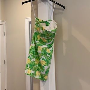 Lilly Pulitzer dress. Strapless.